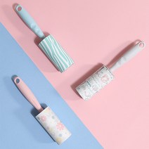 원룸 청소 의류 침구 먼지 제거 롤클리너 테이프 돌돌이 찍찍이 털제거, 그레이