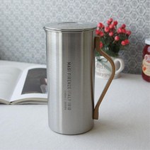 우드손잡이 유니크 304 스텐 물병 식수병 가게물통