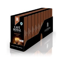 Cafe Royal Nespresso 스위스 카페로얄 헤이즐넛 네스프레소 캡슐커피 10팩 (100캡슐), 100개