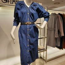 오프리미츠 벨트 데님 원피스 B22OP2909