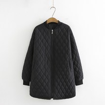 여성 빅사이즈 경량 누빔 패딩 점퍼 자켓 3XL~6XL