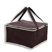 휴용 점심 쿨러 가방 접이식 단열 피크닉 아이스 팩 식품 보온 음료 캐리어 절연 음식 배달, 01 coffee