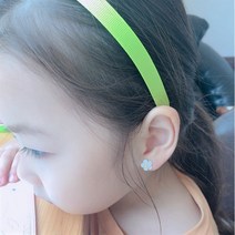 유아 마그네틱 플라워 귀걸이, 퍼플