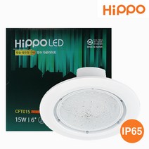 LED 매립등 6인치 7인치겸용15W 방습 방수IP65 목욕탕 수영장 옥외설치가능 CFT015, 주광색 (하얀빛)