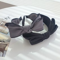 디어망고 리본헤어밴드 블랙 라인 왕리본 머리띠 5컬러 박민영 러블리룩 얼굴소멸