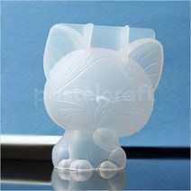 파스텔크래프트 입체고양이 레진몰드 6x5x7cm