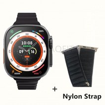 애플워치액정교체 자가수리 스마트 워치 울트라 시리즈 8 NFC Smartwatch 남자 여성 블루투스 전화 방수 무선 충전 HD 애플, BlackHY add BlackGS