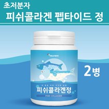 저분자 콜라겐 펩타이드 캡슐 알약 정 타입 피쉬 어류 어린 생선 초 저 분자 500달 톤 먹는 마린 생선 껍질 결 비늘 흡수가 빠른 좋은 식약처 식약청 수입 검사 검수 인증 제품, 2병