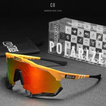 scicon polarized Bicycle 선글라스 남성 여성 mtb 스포츠 uv400 야외 고글 tr90 자전거 산악 달리기 자전거 안경 안경, 케이스로 양극화, 2021-c8