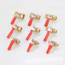 밸브황동 미니 볼 밸브 1/8 "1/4" 3/8 BSP 암 수 커플러 어댑터 공기 물 오일 유량 제어 배관, 04 1/4