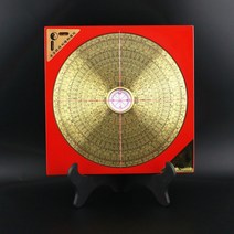패철 나경 풍수 나침반 음양택 지리 유압식 삼합 현공 구리 휴대용 전문가용, 3인치 검정색, 1개