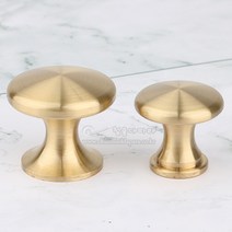 F230황동1구손잡이(소/대)(가구손잡이/1구손잡이/신주손잡이/황동손잡이/금색손잡이/문고리/쓰마미/가구철물/싱크대손잡이), 대