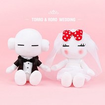 또로와로로 신랑신부세트 인형 (25cm), 기본