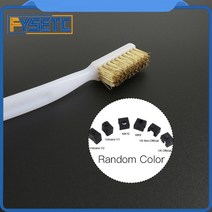 노즐 바늘 청소 3D 프린터 3d 클리너 도구 구리 와이어 칫솔 구리 브러시 핸들 블록, 3개, 화산 v2 양말