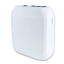 강의용무선마이크 무선기가폰 강의용마이크 휴대용 유선 마이크 음성 증폭기 오디오 스피커, 하얀