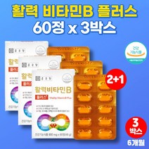 고농축 활력 비타민 b b2 b6 b9 b12 맥스 비 플러스 복합체 청소년 온가족 영양제 티아민 나이아신 판토텐산 알약 정, 3박스