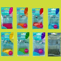 테페치간칫솔 8P 1팩 치간치솔, 오렌지 0.45mm, 5팩, 8개