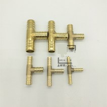 콤비락 파이프 스텐 모듈 앵글 컨넥터 T웨이 황동 바브 파이프 피팅 3 커넥터 4mm 5mm 6mm 8mm 10mm 호스, 01 3 Way_06 OD 14mm