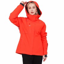 Fit space 여성용 스키 스노우보드 재킷 방수 통기성 15K 겨울 스노우 코트 테크웨어 코랄