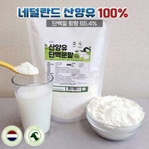 건강앤 산양유 단백질 프로틴 100% 분말 500g 대용량 WPC 헬스 보충제 가루 프락토올리고당 유청단백질 MBP 분리유청, 산양유 단백분말 대용량 500g 1개 (500g)