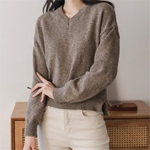 [모드제니] 앤디 브이넥 캐시울 니트 6컬러 (9596810)