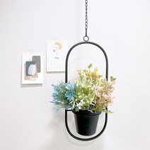 리빙템 행잉 화분받침 4type 천장화분 걸이용화분 플랜테리어 #999EA, 02삼각