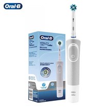 전동 칫솔 Oral B Vitality Electric Toothbrush 2D Rotary CrossAction Clean Teeth 2 Min Smart Timer IP, 01 White