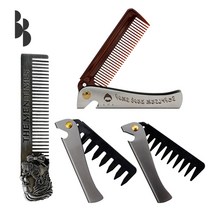 포마드 빗 4종 아프로 리젠트 턱수염 콤브 헤어빗 펌브러쉬 바버샵, NO.18