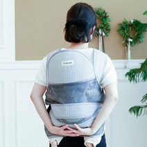 나와니스 처네 조끼형 포대기_까꿍 아기띠 기능성 베이비꼬 5WA9BED9, 여름망사_그레이