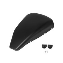 배터리 페어링 커버 오토바이 크롬 왼쪽 배터리 커버 스틸 블랙 페어링 할리 Sportster XL 1200 883 2004-2, 02 Matte Black