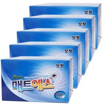 건강두배로 [ 2023년 생산 ] 보령제약 홈라이프 모기 매트에스 전자모기향 60매, 5개