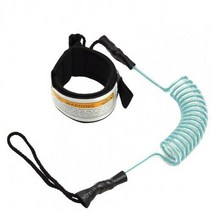 서핑보드 리쉬 코드 발목끈 코일 해변 바다 서핑 안전 로프 핸드 가죽 탄성 스탠드 패들 보드 다리 보드 액세서리, 푸른