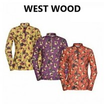 웨스트우드 WEST WOOD 봄 가을 간절기 트레이닝 등산 캠핑 나들이 등 편안하고 활동적이고 화려한 여성 전판 프린트 집업티셔츠 WK1WTTS308