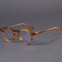 안경테 뿔테 얼굴형에맞는 반 도수없는 티타늄 금테 MOSCOT 초경량 패션 안경 프레임 여성 레트로 라운드 광학 남자 Y1916