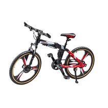 로드바이크1:10 자전거 모델 미니 합금 다이캐스트 시뮬레이션 금속 레이싱 손가락 접이식 산악 선물, 02 빨간