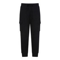 탑텐 23년 여성 더블니트 밴딩 카고 조거 팬츠 BK