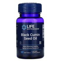 라이프익스텐션 블랙 커민 씨드 오일 유기농 500mg 60정, 1개, 기본