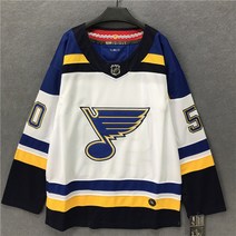 NHL 세인트루이스 블루스 화이트 긴팔유니폼 힙합티셔츠 B449