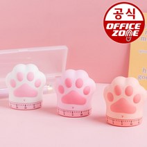 오피스존 캣풋 스탑워치 타이머 주방용 쿠킹 키친 요리 60분, 캣풋 스탑워치 타이머 주방용 쿠