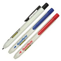 모리스/퀵마크 노크식 네임펜 1타 12개입, 블랙, 12개입/타