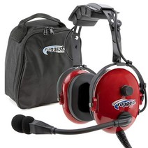 항공기 비행을 위한 견고한 일반 항공 아동용 헤드셋 - 조절 가능한 헤드밴드 폼 컴포트 이어 씰 및 무료 헤드셋 가방 기능