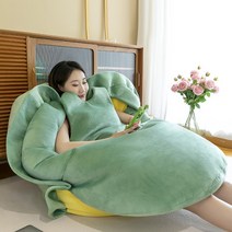 거북이등껍질쿠션 등딱지 대형 입는 인싸템 선물, 녹색