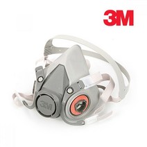 3M 단품 방독마스크 산업 페인팅 분진작업 공업용 작업용 작업현장 방독면, 1개