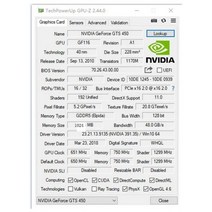GTS450 1GB GDDR5 데스크탑 컴퓨터 HD 게임 그래픽 카드 PC 비디오 VGA + DVI 128 비트 카드, Black