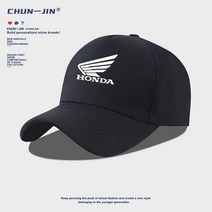 HONDA 혼다 레이싱 오토바이 모자 캡모자 바이크 동호회 레저, 야구 모자 - 블랙 - (2)