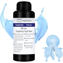 3D프린터 레진 EDSRDXS Engineering ABS Like UV-Curing Super Resin 405nm High Toughness Precision Lo, 02 Transparent blue