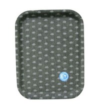 돌핀 쟁반 카페 트레이 화이바 쟁반 받침대 블랙 37CM