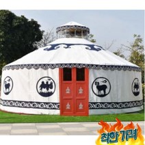 자바라 몽골 천막 주차 포장마차 가제보 옥, 지름 3m
