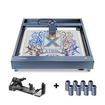 Ultrarayc xTool D1 Pro 10W/20W DIY 레이저 조각 절단기 고정밀 다이오드 Mopa 마킹 머신 울트라아이, [03] Grey D1 pro, [02] US Plug, [02] 10W