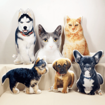 몽냥펫 쿠션 맞춤제작 고양이 강아지 DIY 반려동물 방석 베개 침대, 단면 커스텀 사진